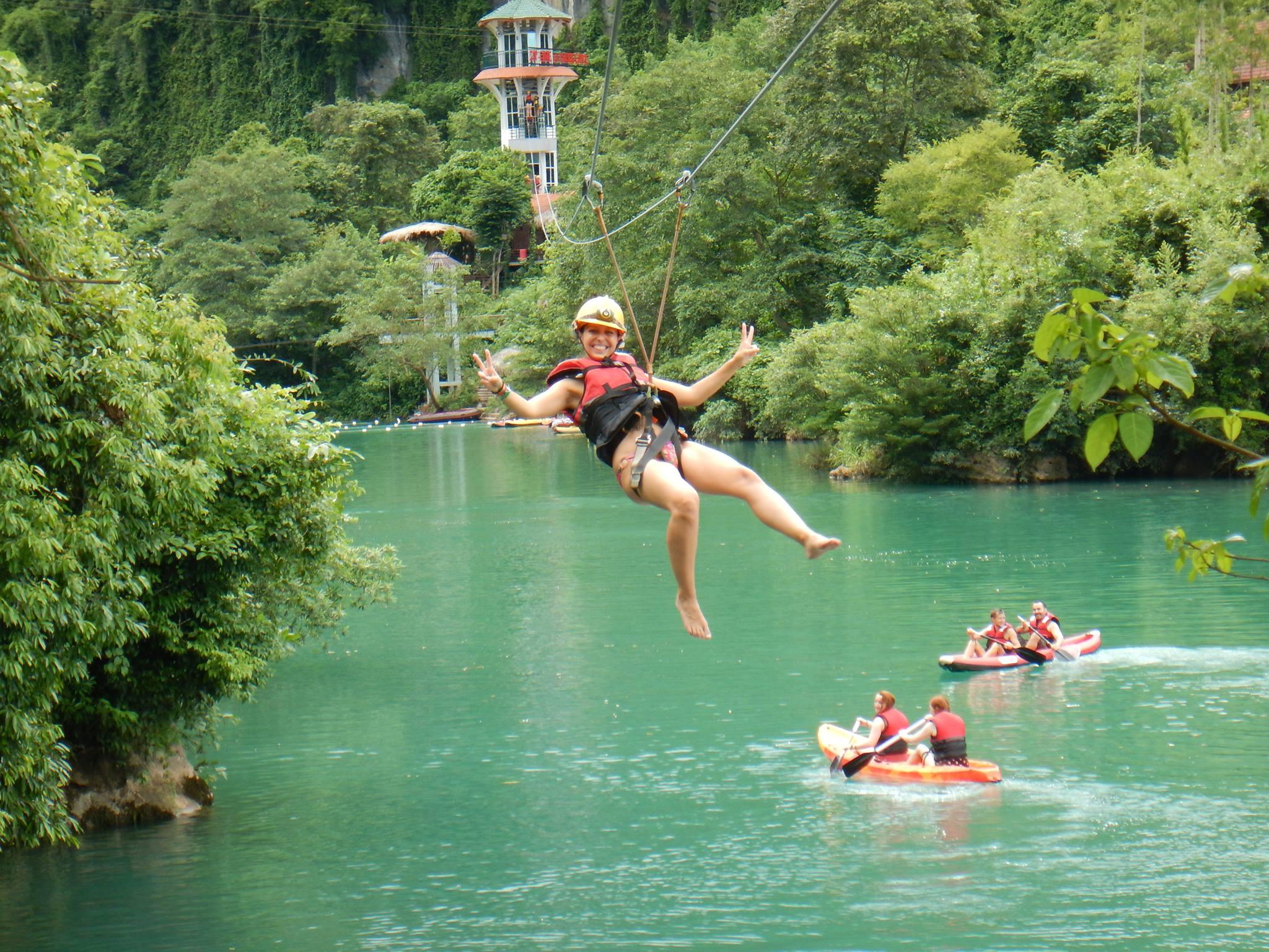 Water adventures at Dark Cave